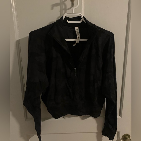 Ready to Rulu half zip pull over cropped camo - Picture 2 of 3